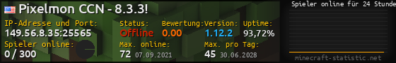 Userbar 560x90 mit Online-Player-Charts für Server 149.56.8.35:25565