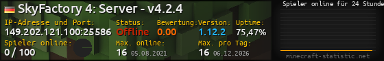 Userbar 560x90 mit Online-Player-Charts für Server 149.202.121.100:25586