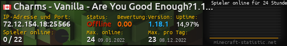 Userbar 560x90 mit Online-Player-Charts für Server 72.12.154.18:25566
