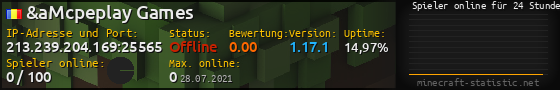 Userbar 560x90 mit Online-Player-Charts für Server 213.239.204.169:25565