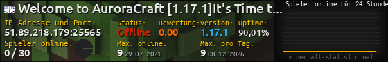 Userbar 560x90 mit Online-Player-Charts für Server 51.89.218.179:25565
