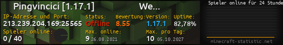 Userbar 560x90 mit Online-Player-Charts für Server 213.239.204.169:25565