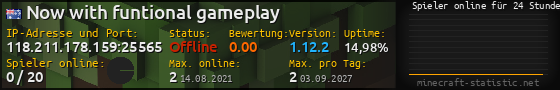 Userbar 560x90 mit Online-Player-Charts für Server 118.211.178.159:25565
