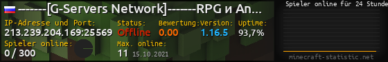 Userbar 560x90 mit Online-Player-Charts für Server 213.239.204.169:25569