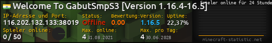 Userbar 560x90 mit Online-Player-Charts für Server 116.202.132.133:38019