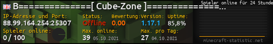 Userbar 560x90 mit Online-Player-Charts für Server 88.99.164.254:25307