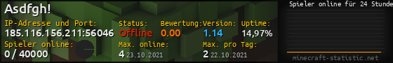 Userbar 560x90 mit Online-Player-Charts für Server 185.116.156.211:56046