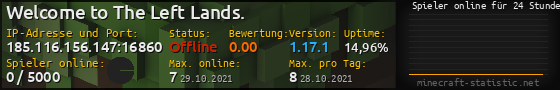 Userbar 560x90 mit Online-Player-Charts für Server 185.116.156.147:16860