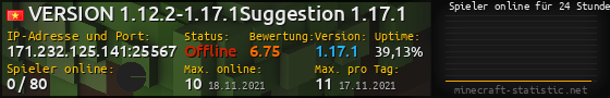 Userbar 560x90 mit Online-Player-Charts für Server 171.232.125.141:25567