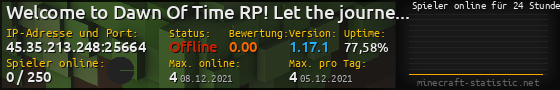 Userbar 560x90 mit Online-Player-Charts für Server 45.35.213.248:25664
