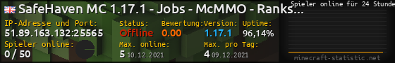 Userbar 560x90 mit Online-Player-Charts für Server 51.89.163.132:25565