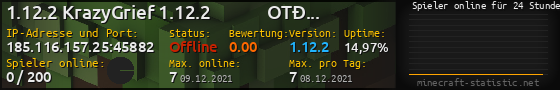 Userbar 560x90 mit Online-Player-Charts für Server 185.116.157.25:45882