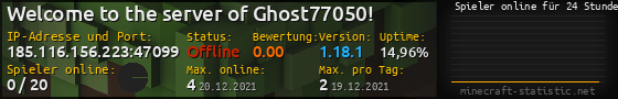 Userbar 560x90 mit Online-Player-Charts für Server 185.116.156.223:47099