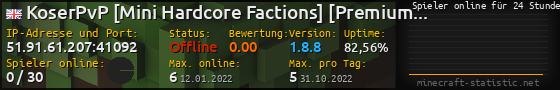 Userbar 560x90 mit Online-Player-Charts für Server 51.91.61.207:41092
