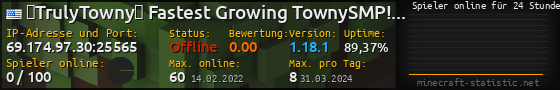 Userbar 560x90 mit Online-Player-Charts für Server 69.174.97.30:25565