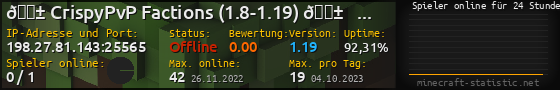 Userbar 560x90 mit Online-Player-Charts für Server 198.27.81.143:25565