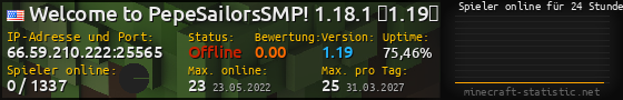 Userbar 560x90 mit Online-Player-Charts für Server 66.59.210.222:25565