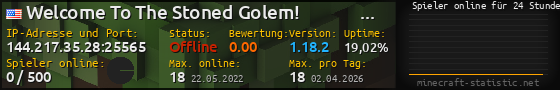 Userbar 560x90 mit Online-Player-Charts für Server 144.217.35.28:25565