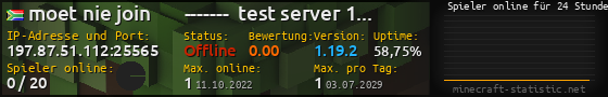 Userbar 560x90 mit Online-Player-Charts für Server 197.87.51.112:25565