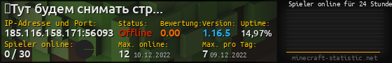 Userbar 560x90 mit Online-Player-Charts für Server 185.116.158.171:56093