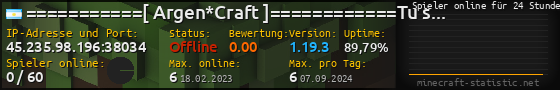 Userbar 560x90 mit Online-Player-Charts für Server 45.235.98.196:38034