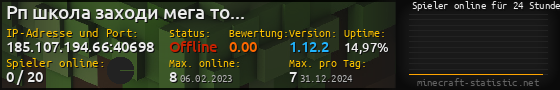 Userbar 560x90 mit Online-Player-Charts für Server 185.107.194.66:40698