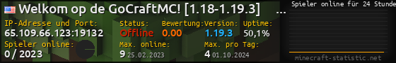 Userbar 560x90 mit Online-Player-Charts für Server 65.109.66.123:19132