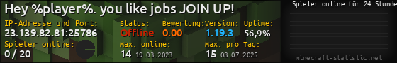 Userbar 560x90 mit Online-Player-Charts für Server 23.139.82.81:25786