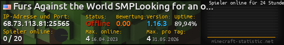 Userbar 560x90 mit Online-Player-Charts für Server 68.73.113.81:25565