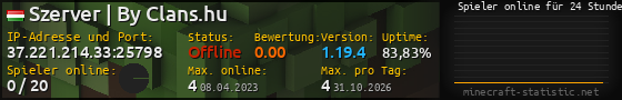 Userbar 560x90 mit Online-Player-Charts für Server 37.221.214.33:25798