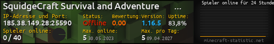 Userbar 560x90 mit Online-Player-Charts für Server 185.38.149.28:25590