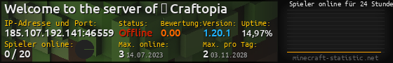 Userbar 560x90 mit Online-Player-Charts für Server 185.107.192.141:46559
