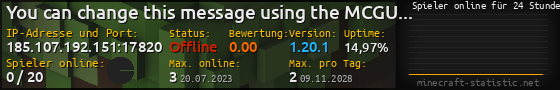 Userbar 560x90 mit Online-Player-Charts für Server 185.107.192.151:17820