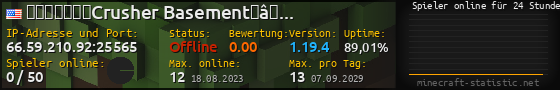 Userbar 560x90 mit Online-Player-Charts für Server 66.59.210.92:25565