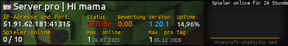 Userbar 560x90 mit Online-Player-Charts für Server 51.91.62.181:41315