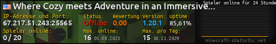 Userbar 560x90 mit Online-Player-Charts für Server 67.217.51.243:25565