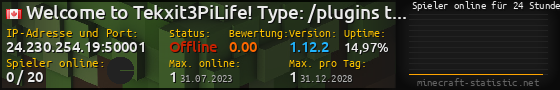 Userbar 560x90 mit Online-Player-Charts für Server 24.230.254.19:50001