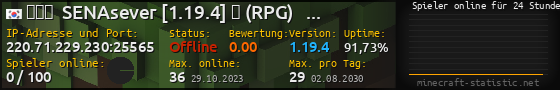 Userbar 560x90 mit Online-Player-Charts für Server 220.71.229.230:25565