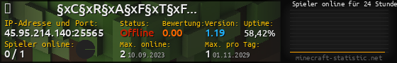 Userbar 560x90 mit Online-Player-Charts für Server 45.95.214.140:25565