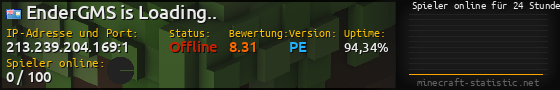 Userbar 560x90 mit Online-Player-Charts für Server 213.239.204.169:1