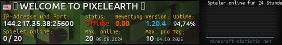 Userbar 560x90 mit Online-Player-Charts für Server 144.217.35.38:25600