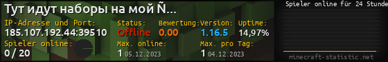 Userbar 560x90 mit Online-Player-Charts für Server 185.107.192.44:39510