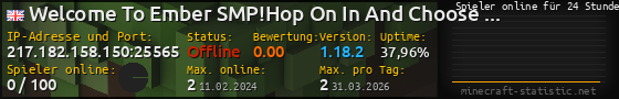 Userbar 560x90 mit Online-Player-Charts für Server 217.182.158.150:25565