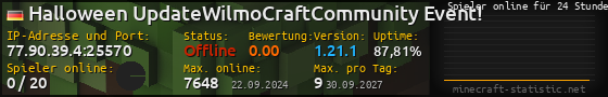 Userbar 560x90 mit Online-Player-Charts für Server 77.90.39.4:25570