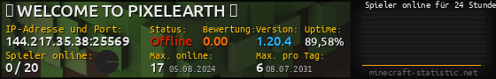 Userbar 560x90 mit Online-Player-Charts für Server 144.217.35.38:25569