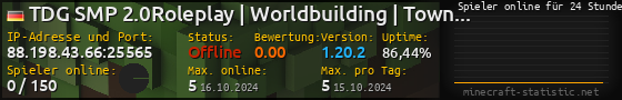Userbar 560x90 mit Online-Player-Charts für Server 88.198.43.66:25565