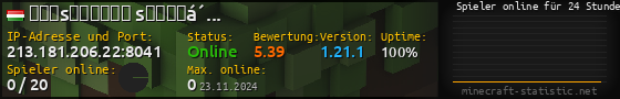Userbar 560x90 mit Online-Player-Charts für Server 213.181.206.22:8041