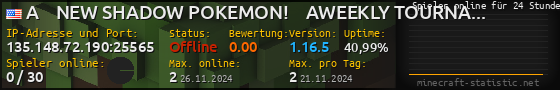 Userbar 560x90 mit Online-Player-Charts für Server 135.148.72.190:25565
