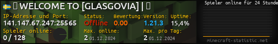 Userbar 560x90 mit Online-Player-Charts für Server 141.147.67.247:25565