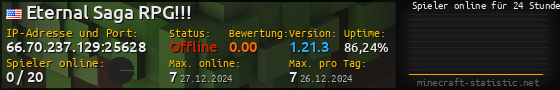 Userbar 560x90 mit Online-Player-Charts für Server 66.70.237.129:25628